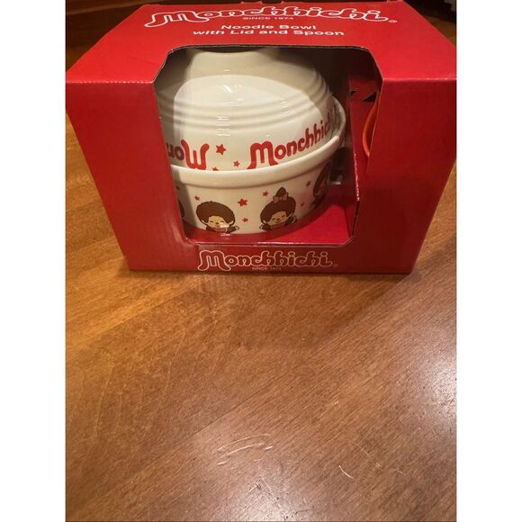 new Monchhichi noodle bowl with lid and spoon - Picture 2 of 5